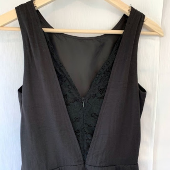 C. Luce Black Romper Shorts Lace Back Size Small - Picture 3 of 7